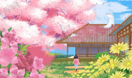 动漫樱花图,绘梦动漫世界